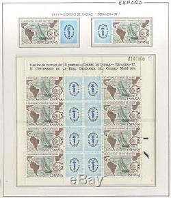 Espagne 3 Filabo Hingeless Album Complete Collection 1965-1991 (27 Ans) Mnh Luxe