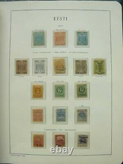 Estonia Stamps Collection In Leuchtturm Album 1918 1940 Presque Complet