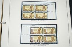 États-Unis 1961-1970 collection de 200 blocs de plaques neufs conservés dans un album