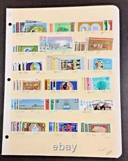 Ethiopia Collection 1965-1977 Mint Never Hinged 5 Pages 300+ Timbres