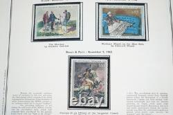 FRANCE ANNÉES 1960-1970 COLLECTION DE TIMBRES D'ART NEUFS ET CARTES MAXIMUM DANS UN ALBUM