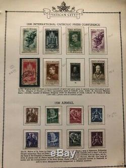 Fantastique Vatican Album Collection Stamp Lot Mxe