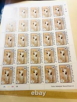 Faune du Monde 35+ Feuilles Vingt Mint Collection de Timbres Incroyable Collectionnable