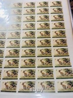 Faune du Monde 35+ Feuilles Vingt Mint Collection de Timbres Incroyable Collectionnable