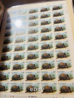 Faune du Monde 35+ Feuilles Vingt Mint Collection de Timbres Incroyable Collectionnable