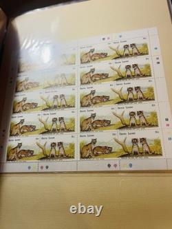 Faune du Monde 35+ Feuilles Vingt Mint Collection de Timbres Incroyable Collectionnable