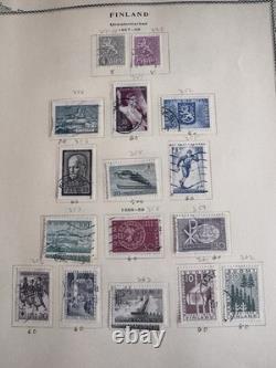 Finlande 1941-60 avec collection de timbres BOB Carélie sur pages d'album Scott à 2 griffes