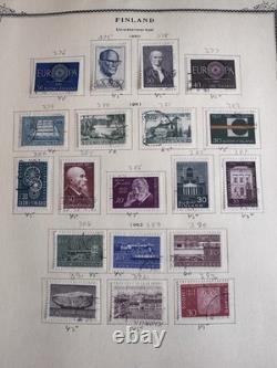 Finlande 1941-60 avec collection de timbres BOB Carélie sur pages d'album Scott à 2 griffes