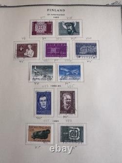 Finlande 1941-60 avec collection de timbres BOB Carélie sur pages d'album Scott à 2 griffes