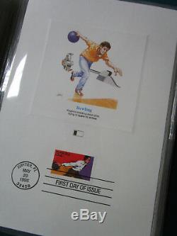 Fleetwood Preuve Carte Société De La Collection Stamp États-unis Album 1992-1995
