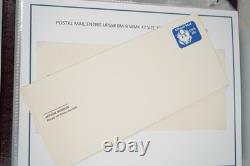 Fonctionnaires de collection américains 15 carrés découpés et 35+ enveloppes dans un album Lighthouse