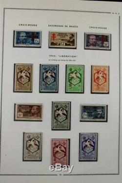 Français France Colonies Fea Aof Mh / Mnh 1937-1958 Moc Album Collection Stamp