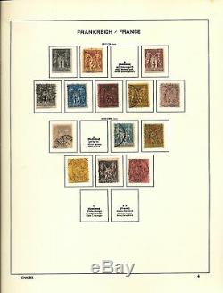 France 1849/1979 Schaubek Album M & U Collection (appx600) Alb10105
