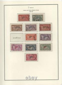 France 1876-1924 Grande collection spécialisée sur 10 pages d'album