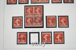 France 1906-1939 Collection de plus de 2850 timbres d’étude Semeuse oblitérés dans un album