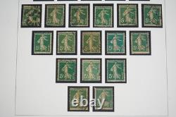 France 1906-1939 Collection de plus de 2850 timbres d’étude Semeuse oblitérés dans un album
