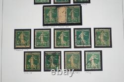 France 1906-1939 Collection de plus de 2850 timbres d’étude Semeuse oblitérés dans un album