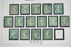 France 1906-1939 Collection de plus de 2850 timbres d’étude Semeuse oblitérés dans un album