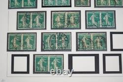 France 1906-1939 Collection de plus de 2850 timbres d’étude Semeuse oblitérés dans un album