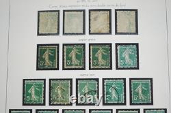France 1906-1939 Collection de plus de 2850 timbres d’étude Semeuse oblitérés dans un album