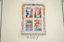 France 1989-2005 Collection de plus de 1 000 timbres neufs et oblitérés conservés dans un album Scott