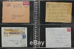 France Spécialisée Collection D'histoire Postale De 1887, Dans L'album Sg Dans