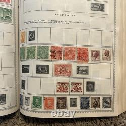 GRAND ALBUM DE TIMBRES-POSTE DU MONDE ENTIER BIEN REMPLI, DES MILLIERS DE TIMBRES DE PLUS DE 100 PAYS