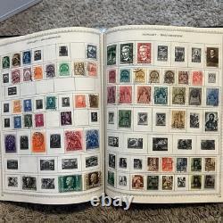 GRAND ALBUM DE TIMBRES-POSTE DU MONDE ENTIER BIEN REMPLI, DES MILLIERS DE TIMBRES DE PLUS DE 100 PAYS