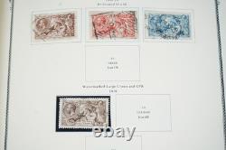 GRANDE-BRETAGNE 1840-1980 COLLECTION DE 1 950+ TIMBRES NEUFS ET USAGÉS DANS UN ALBUM SCOTT