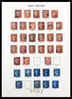 GRANDE-BRETAGNE 1840-1992 MNH MH Utilisé dans 2 Albums de Windsor Collection de Timbres