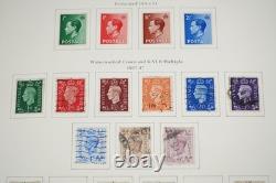 GRANDE-BRETAGNE 1880s-1980s COLLECTION DE 1 050+ TIMBRES NEUFS ET USAGÉS DANS UN ALBUM SCOTT