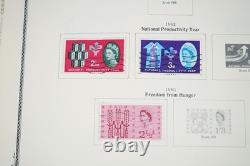 GRANDE-BRETAGNE 1880s-1980s COLLECTION DE 1 050+ TIMBRES NEUFS ET USAGÉS DANS UN ALBUM SCOTT