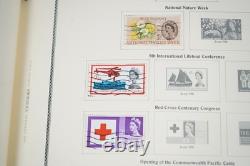 GRANDE-BRETAGNE 1880s-1980s COLLECTION DE 1 050+ TIMBRES NEUFS ET USAGÉS DANS UN ALBUM SCOTT