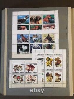 Grand album de collection de timbres anciens (il y a aussi des pages sans timbres)