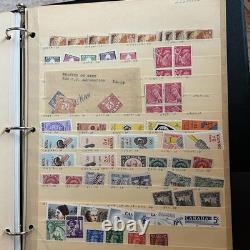 Grand album reliure de pages de stock de timbres neufs du monde entier, livrets, blocs, petites séries