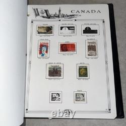 Grand lot de collection d'album de timbres de plus de 1 000 Canada et pays étrangers Croisés en vrac