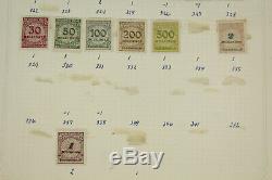Grande Allemagne Inflation, Reich, Collection De Timbres Ddr Lot Sur Les Pages D'album