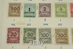 Grande Allemagne Inflation, Reich, Collection De Timbres Ddr Lot Sur Les Pages D'album