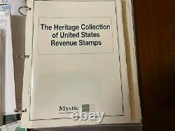 Grande Collection De Timbres United States Revenue Des Années 1940-1950 Dans L’album Rare