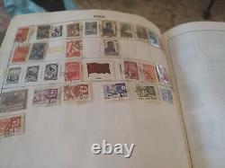 Grande Collection de Timbres du Monde Entier dans l'Album Explorer He Harris de 1969. Superbe Exemplaire