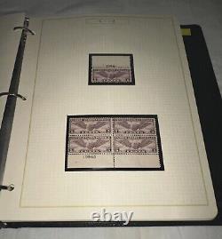 Grande collection de TIMBRES POSTE AÉRIENNE des États-Unis et d'un album de certaines enveloppes (66 pages)
