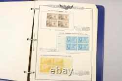 Grande collection de blocs de plaques américains Lot 1950-1960 MNH et neuf 1000+ timbres dans des albums