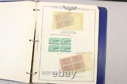 Grande collection de blocs de plaques américains Lot 1950-1960 MNH et neuf 1000+ timbres dans des albums