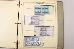 Grande collection de blocs de plaques américains Lot 1950-1960 MNH et neuf 1000+ timbres dans des albums