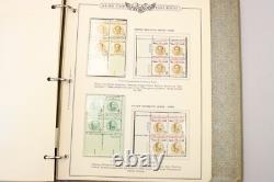 Grande collection de blocs de plaques américains Lot 1950-1960 MNH et neuf 1000+ timbres dans des albums