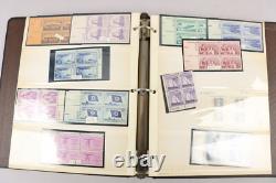 Grande collection de blocs de plaques américains Lot 1950-1960 MNH et neuf 1000+ timbres dans des albums