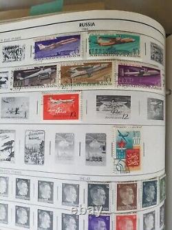 Grande collection de timbres La vieille collection de timbres de mon oncle USA & Étranger Dates 1778-19