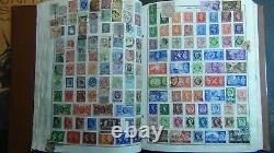 Grande collection de timbres WW dans un album Harris, comprenant de nombreux milliers de timbres de G à I.