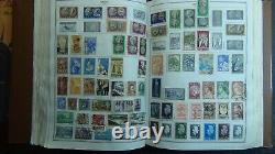 Grande collection de timbres WW dans un album Harris, comprenant de nombreux milliers de timbres de G à I.