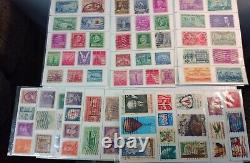 Grande collection de timbres anciens du monde entier